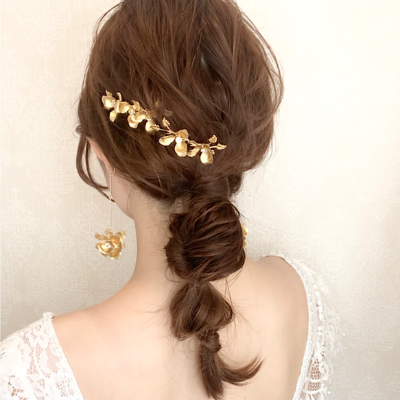 小枝アクセ annan wedding ヘアアクセ