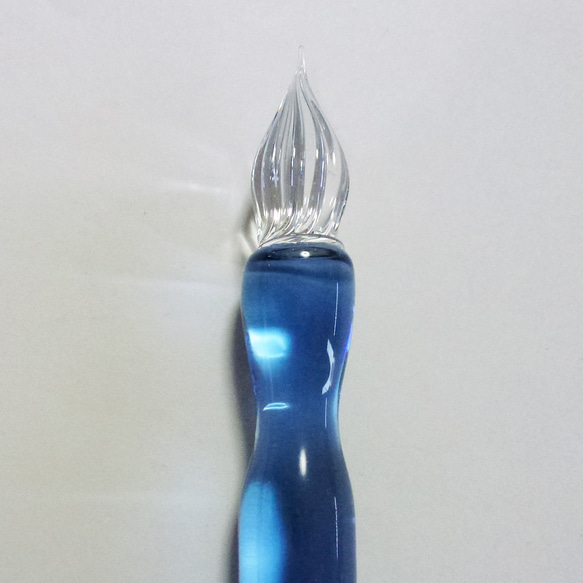 Color 硬質ガラスペン　ライトブルー 3枚目の画像