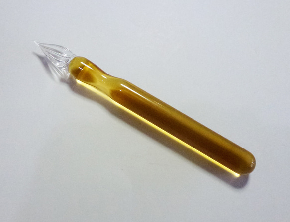 Color 硬質ガラスペン　ライトアンバー (蜂蜜色) 2枚目の画像
