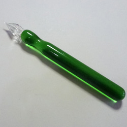 Color 硬質ガラスペン　グリーン 2枚目の画像