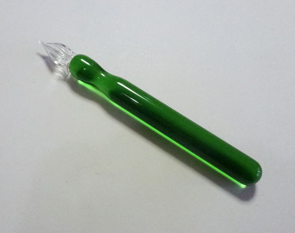 Color 硬質ガラスペン　グリーン 2枚目の画像