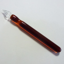 Color 硬質ガラスペン　琥珀 (アンバー) 2枚目の画像