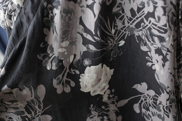 ワンピース 袖付き チャイナドレス 風シンプルなデザイン 薄手の生地 2275 10枚目の画像