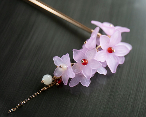 藤のかんざし 簪 和装髪飾り ヘアアクセサリー 花 かんざし JOS