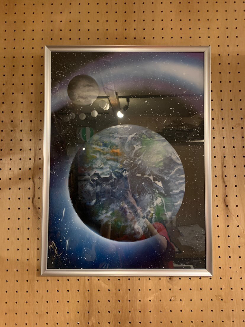 spray paint art Easy Galaxy - YouTube