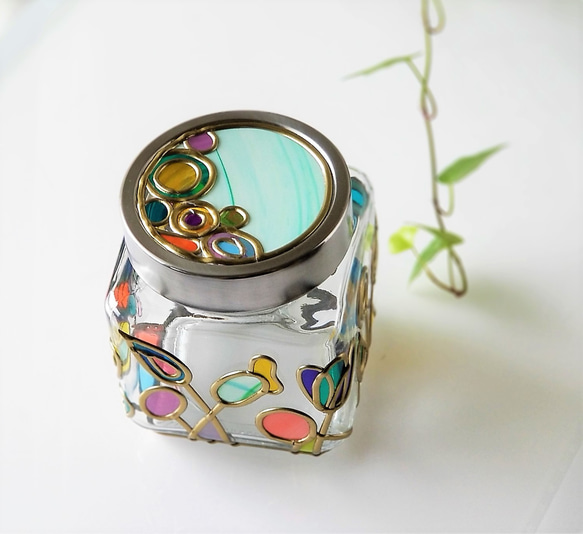 Glass art "Beautiful Witch Canister 1" 第8張的照片