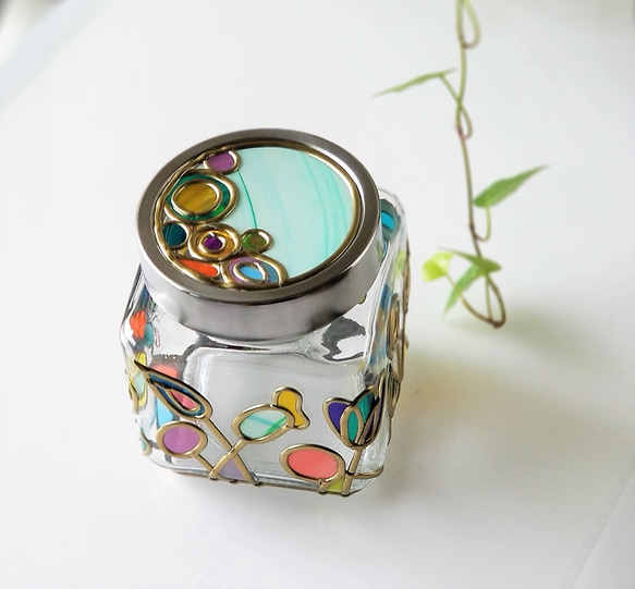 Glass art "Beautiful Witch Canister 1" 第13張的照片