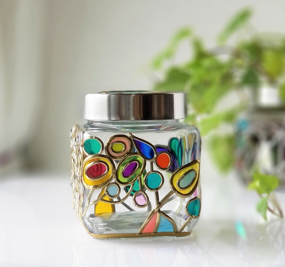 Glass art "Beautiful Witch Canister 1" 第7張的照片