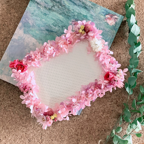 オーダー品】お花いっぱいの写真立て フラワーフォトフレーム フォト