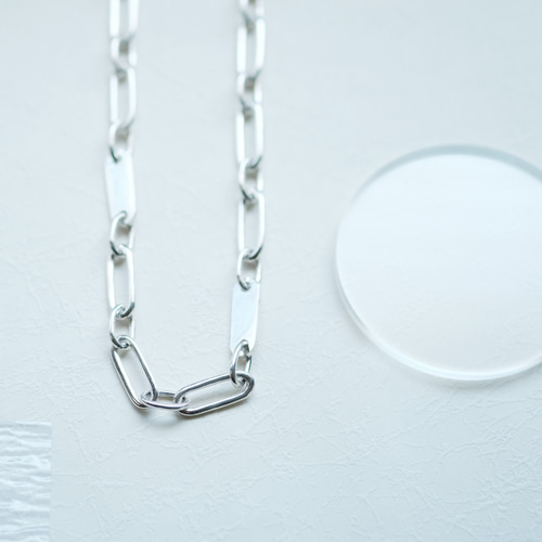 シルバーペンダント及びペーパーチェーンネックレス CHROME HEARTS クロムハーツ PAPER CHAIN 24 ペーパーチェーン