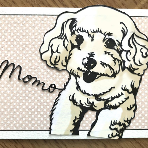 あなたのペット切り絵にします＊似顔絵切り絵 切り絵 ももも判子堂 