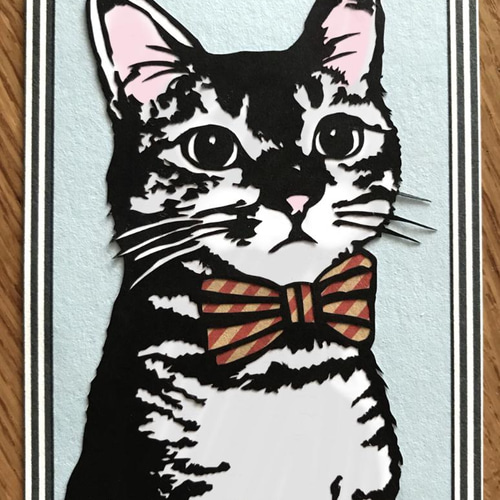 あなたのペット切り絵にします＊似顔絵切り絵 切り絵 ももも判子堂 