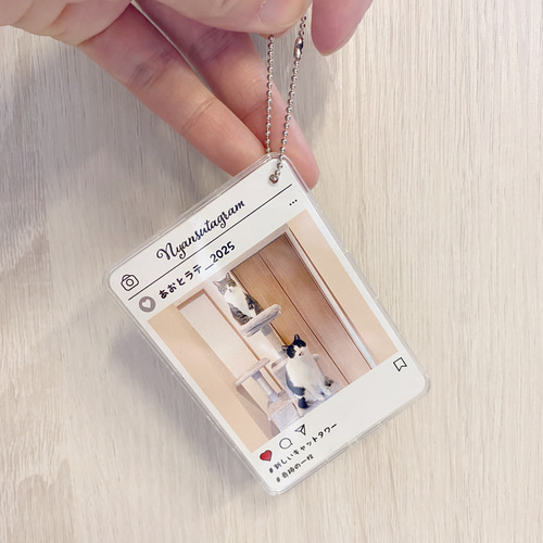 かなんママ　写真　名前入りキーホルダー かなんママ 写真 名前入りキーホルダー 名入れ】オリジナル