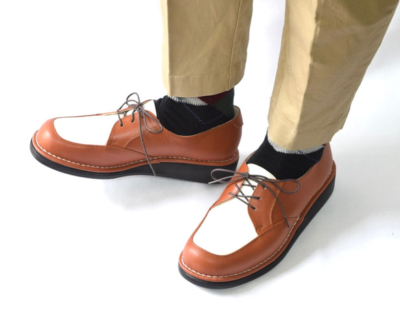 《P》オーダーメイドの革靴 毎日履きたい心地良さ 自分好みに選べる楽しさ  モカレースアップP-7　 レディース 9枚目の画像