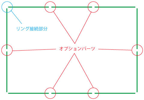 デグー 透明サークル（高さ：約60cm）部屋んぽ フェンス 折りたたみペットサークル 10枚目の画像