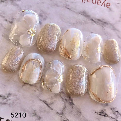 即日発送/フリーサイズ 桃の花 春 ピンク ネイルチップ 現品No.134 