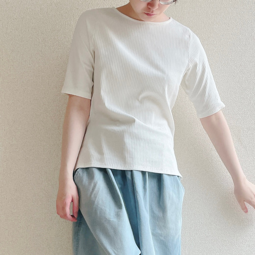 (20%OFF SALE) デニシェ denicher レ−スコンビ ドルマンTee DC252526 (2025SS 春夏) レ－スコンビ ドルマンTee DC252526 denicher デニシェ