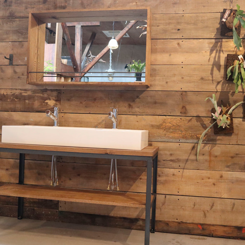 送料無料／[Wall Box Mirror]ウォールボックスミラー 鏡 壁掛けミラー