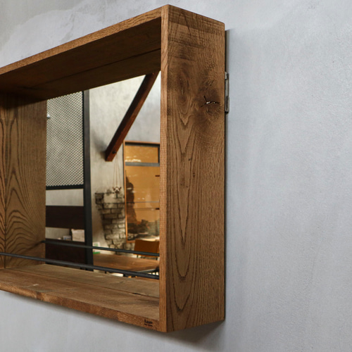 送料無料／[Wall Box Mirror]ウォールボックスミラー 鏡 壁掛けミラー