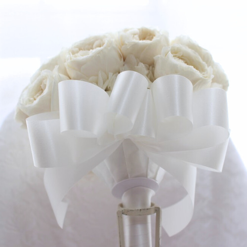 ウェディング　ブライダル　ブーケ　前撮り　白　ホワイト ウェディングブーケ ホワイトブーケ 前撮りブーケ ナチュラルブーケ