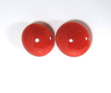 宝石珊瑚 　さんご　レディ-ス　アクセサリ－・ジュエリ－　イヤリング・ノンホールピアスNo－00629