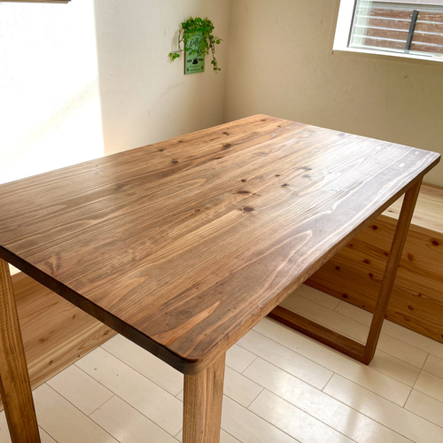 無垢ダイニングテーブル 100×60cm 国産杉 天然木 作業テーブル