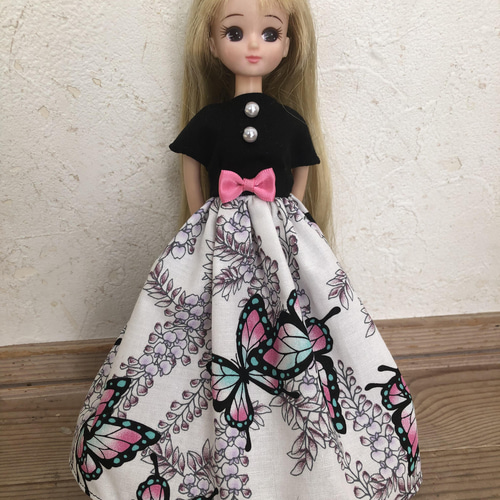 リカちゃん 服 ハンドメイド 蝶 ワンピース その他人形 decora 通販 