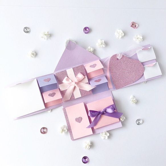 ✳︎組み立ていらず✳︎パーツつき レター型 サプライズボックス