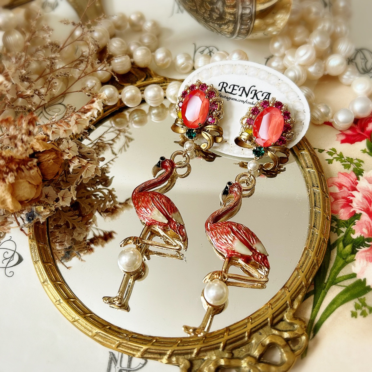 【極美品】SWAROVSKI コラボ ピアス 大ぶり by Shourouk