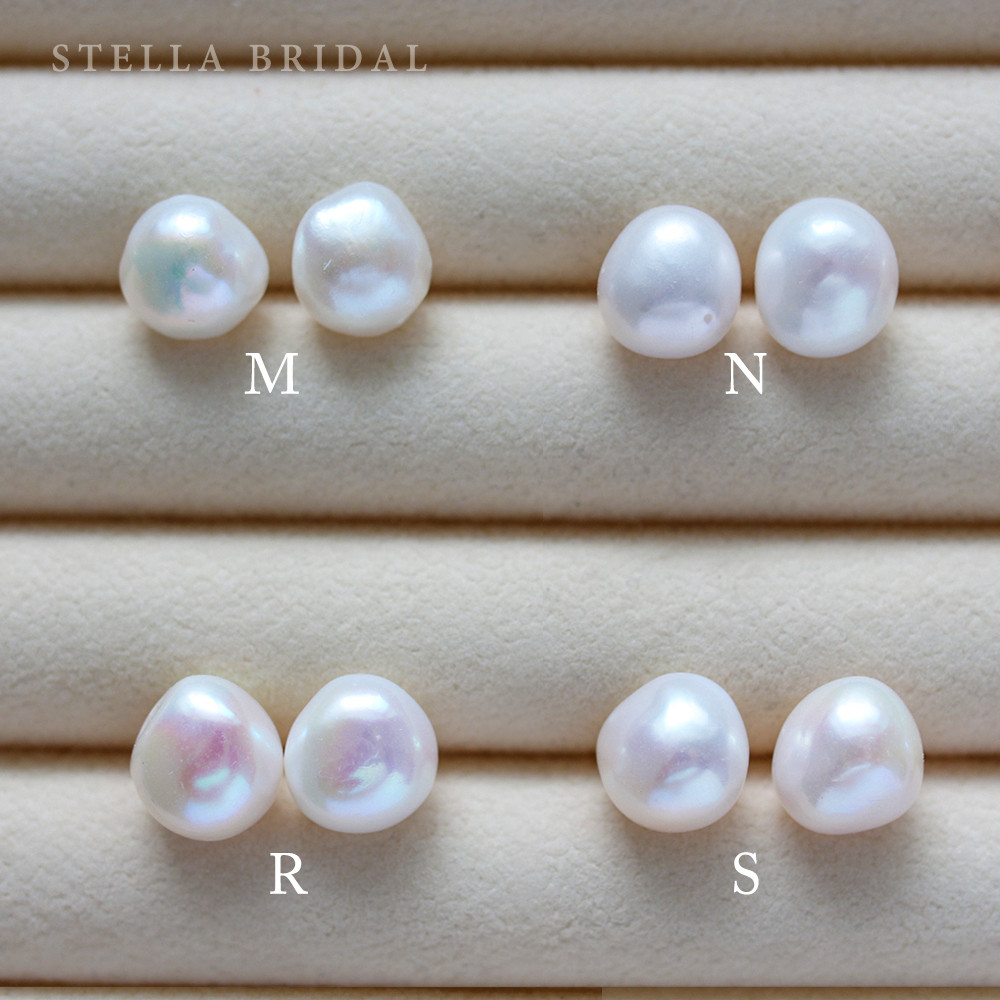 ブライダルやフォーマル・ギフトにも＊選べるパール＊プチサイズバロックパールのイヤリング【受注生産品】