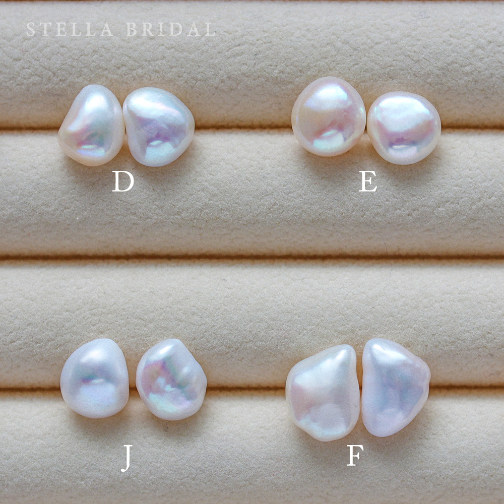 ブライダルやフォーマル・ギフトにも＊選べるパール＊プチサイズバロックパールのイヤリング【受注生産品】