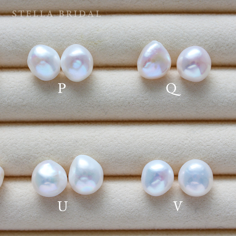 ブライダルやフォーマル・ギフトにも＊選べるパール＊プチサイズバロックパールのイヤリング【受注生産品】