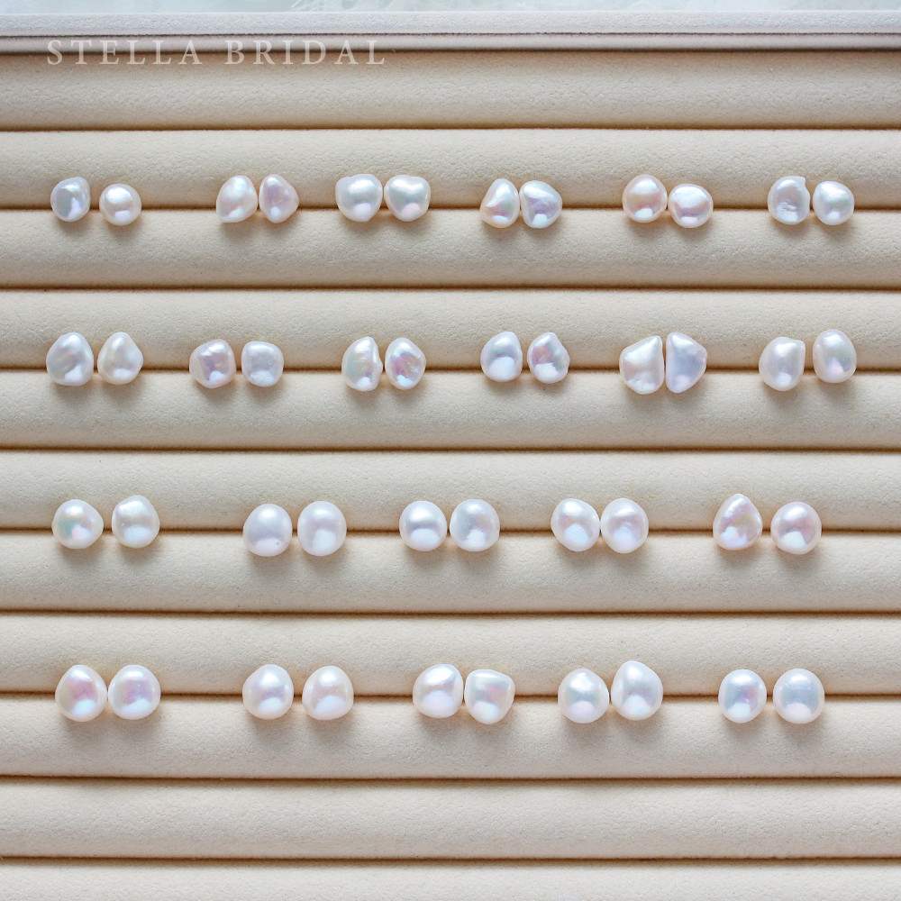 ブライダルやフォーマル・ギフトにも＊選べるパール＊プチサイズバロックパールのイヤリング【受注生産品】