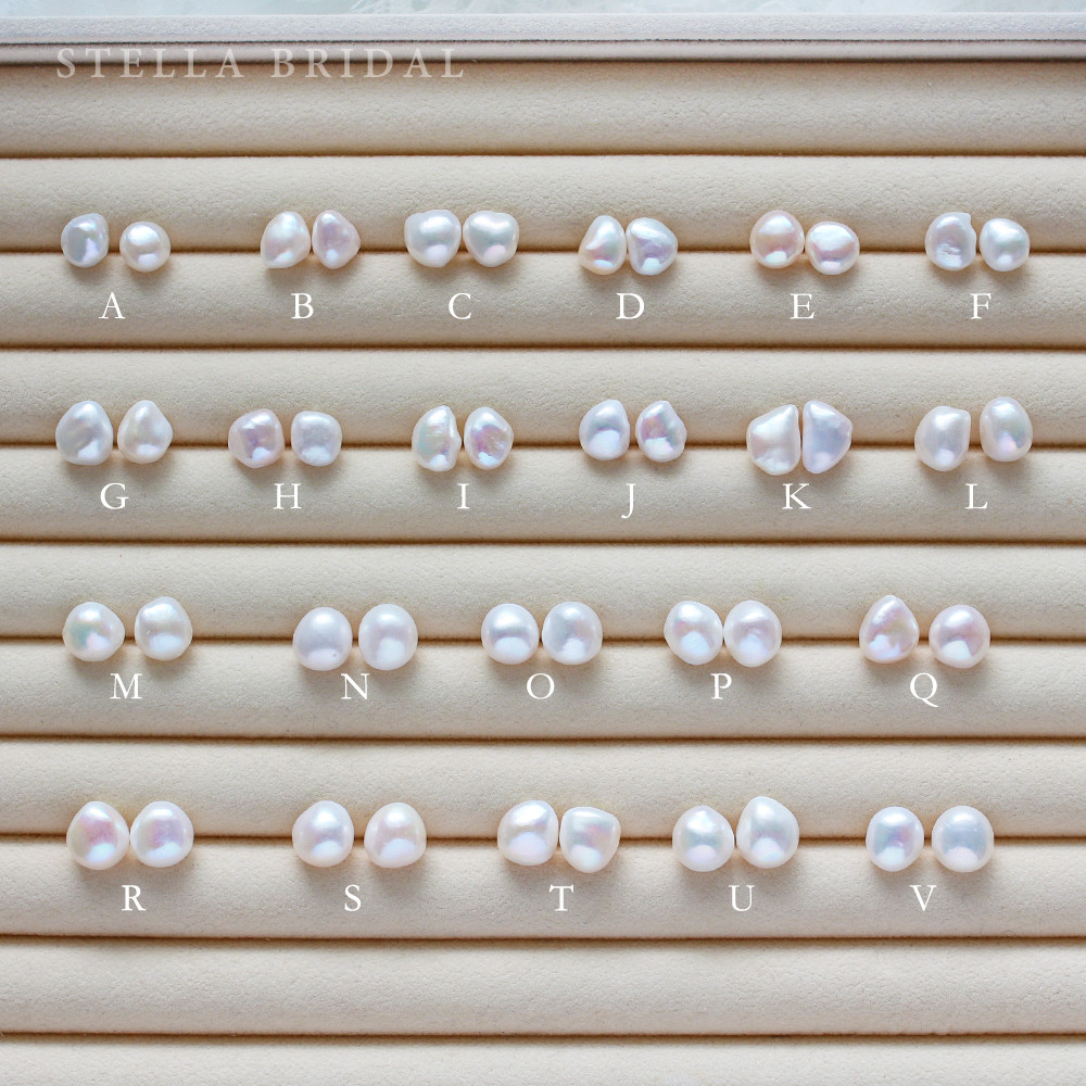 ブライダルやフォーマル・ギフトにも＊選べるパール＊プチサイズバロックパールのイヤリング【受注生産品】