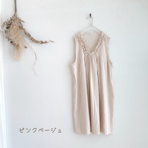 受注制作☆ノースリーブ☆S~LL☆くしゅくしゅレースの 受注制作☆ノースリーブ☆S~LL☆くしゅくしゅレースの