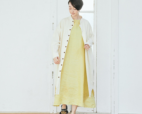 ina イナ ノーカラー シワ加工 コットン シャツワンピース ゆったり 日本製 楽天市場】ina イナ（ワンピース｜レディースファッション）の通販