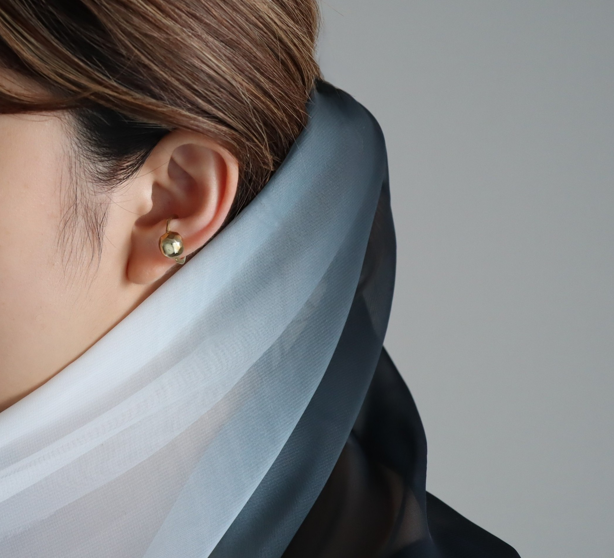 再販［石モチーフ］イヤーカフ真鍮 軽量