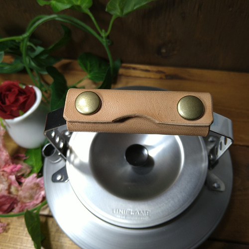 国内産の本革 1個 UNIFLAME山ケトル・ライスクッカー対応 山ケトル用