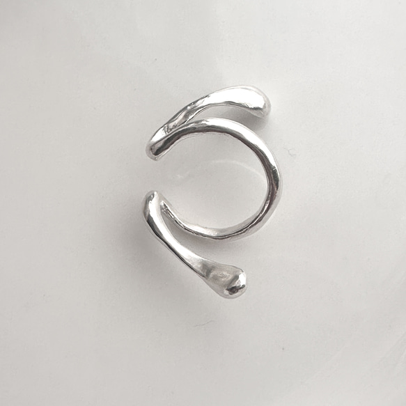 巻きつくイヤーカフM/片耳用 silver925 12枚目の画像