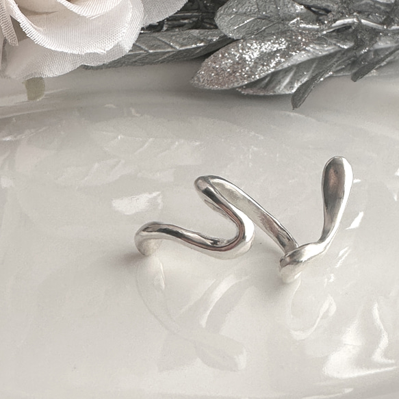 巻きつくイヤーカフM/片耳用 silver925 11枚目の画像