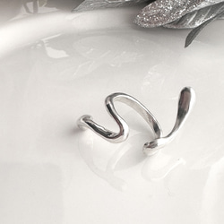 巻きつくイヤーカフM/片耳用 silver925 9枚目の画像