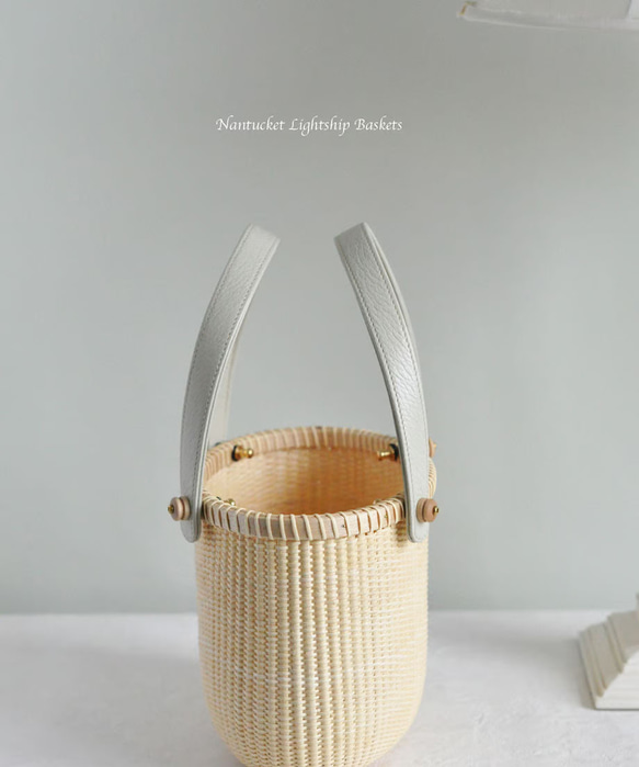 ☆オンライン限定Special Price☆【ナンタケットバスケット】9インチトート・レザーハンドル付き ナンタケットバスケット 9インチトート