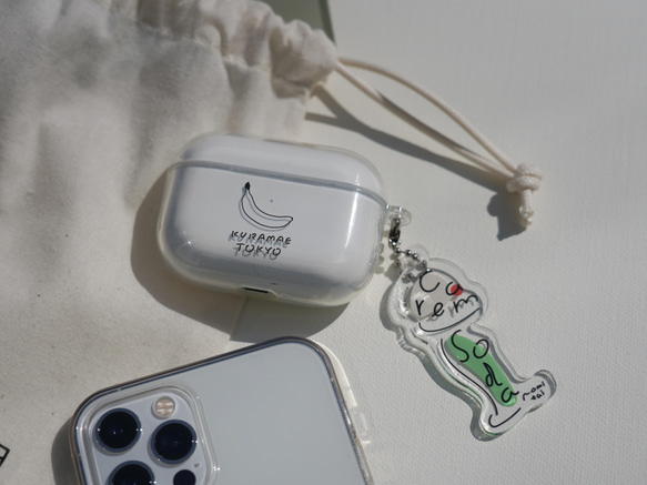 ゆるバナナAirPods/AirPodsProソフトケース 4枚目の画像