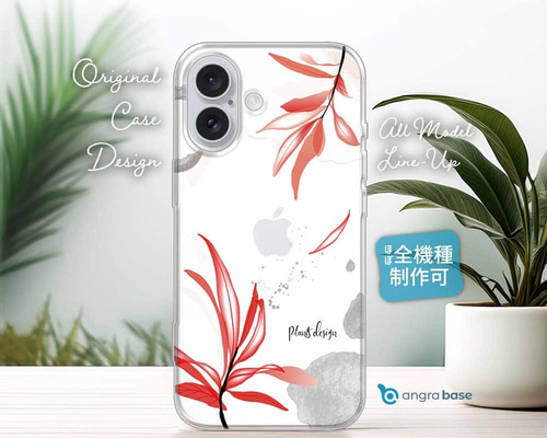 iPhone16e/iPhone16/iPhone16Pro 花柄 全機種対応☆TPUケース
