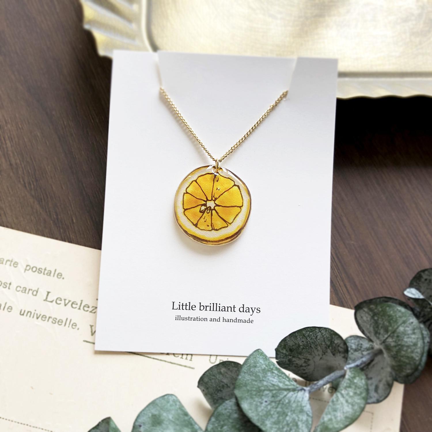 Lemon necklace｜レモンネックレス〔春夏のフルーツ〕 ネックレス