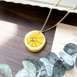 Lemon necklace｜レモンネックレス〔春夏のフルーツ〕 3枚目の画像