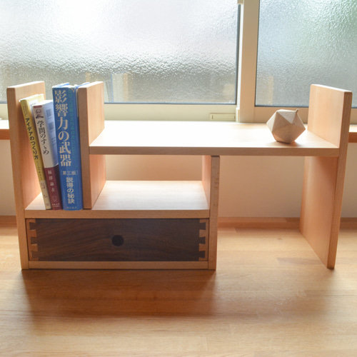 手作り階段棚】木製の階段＋収納棚 （サイズ変更可）の通販 by
