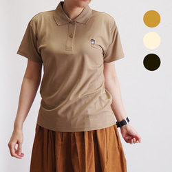 【ユニセックス】３色展開 LATTE ドライカノコポロシャツ 1枚目の画像