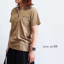 【ユニセックス】３色展開 LATTE ドライカノコポロシャツ 4枚目の画像