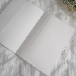 くまさん　さくらんぼ　母子手帳カバー　透明カバー付き　ハンドメイド 2枚目の画像